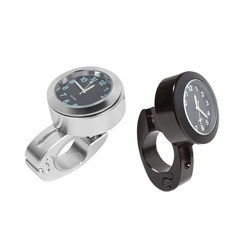Waterproof Clock Glow Motorcycle Handlebar In Dark Bicycle Bike Mount