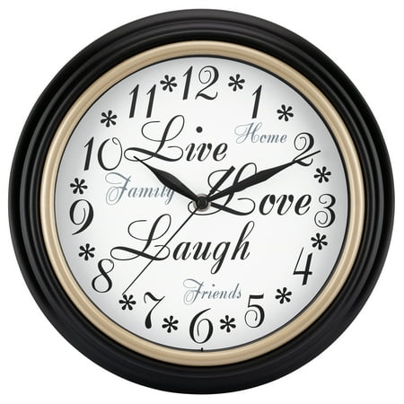 Westclox 12 Live, Love, Laugh Wall Clock – Model# 32032A