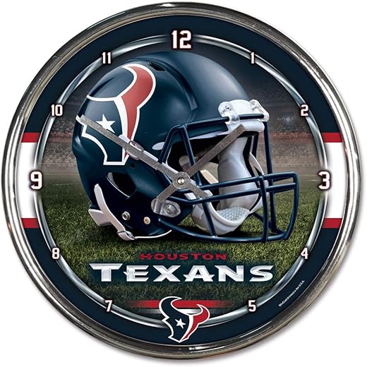 WinCraft NFL Chrome Clock, 12 x 12