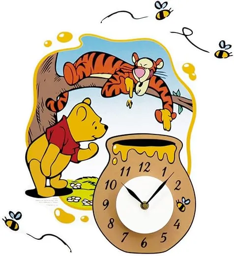 Winnie the Pooh Wall Clock Sticker 02