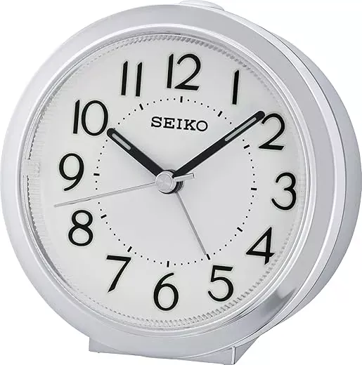 SEIKO Clocks Despertador Analog Quartz Alarm Clocks of Plastic QHE146S