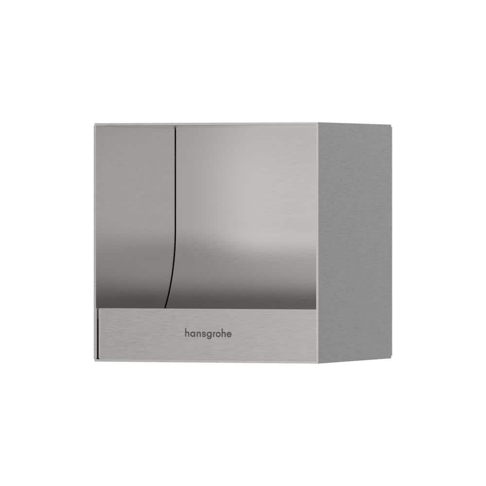 XtraStoris Original Recessed Toilet Paper Holder Bath Hardware Accessory in Brushed Stainless...