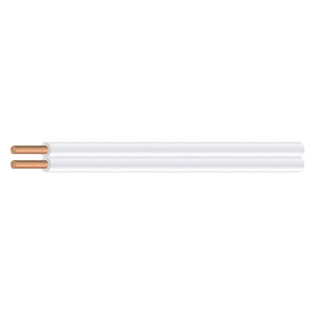 100 ft. 16/2 White Stranded CU SPT-2 Lamp Wire