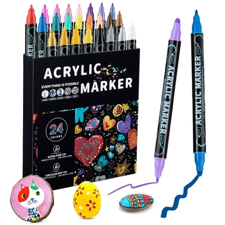 2.5ml Artistic Marker Set Rich Colors Smooth Ink For Creative Projects Durable Tips Portable Case For Artists Designers