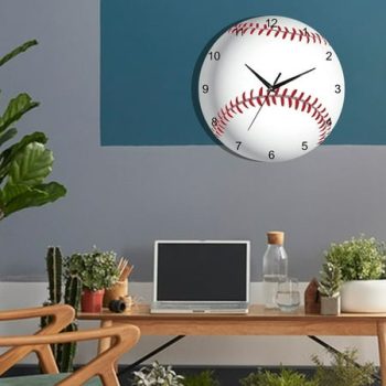 Basketball Football Baseball Volleyball Creative Clock Wall Clock Bedroom Living Room Decoration Clock Motion Mute Punching Wall Clock Shower Timer