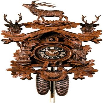 Cuckoo Clock Hunting Clock, standing Deer