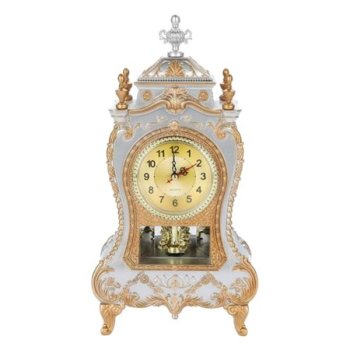 European Antique Clock,Vintage Table Desk Clock,Wall Clock With Pendulum Chimes for Home Office Hotel Decoration