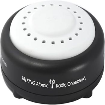 Five senses - atomic talking alarm clock for mom and dad or visually Impaired people with 8 wake up alarms clock an option for talking watch 1623