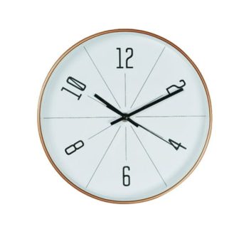 Gold Wall Clock Old-fashioned Earth Tones Without Clocks Chiming European Style