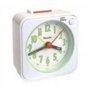 Westclox Gen Quartz Travel Alarm (White)