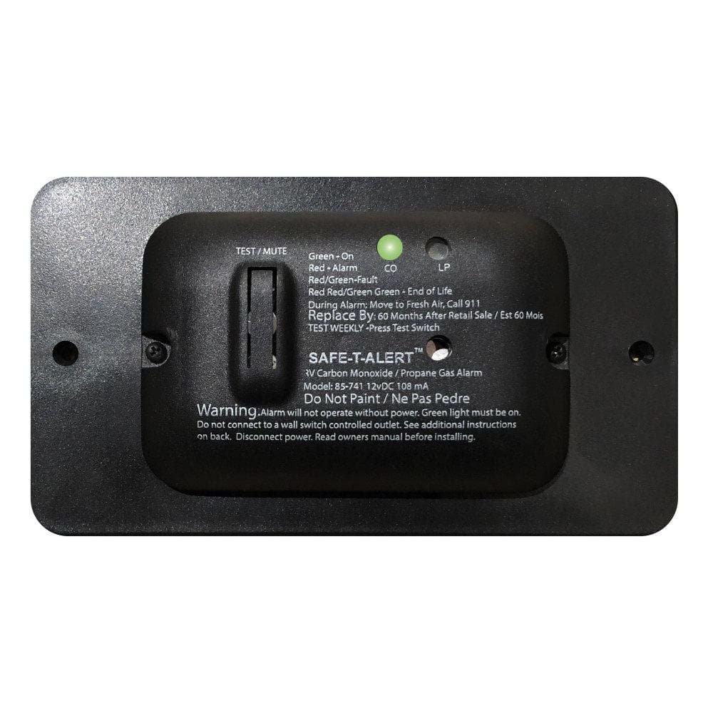 85 Series Slim Line Dual CO & LP Alarm, Black