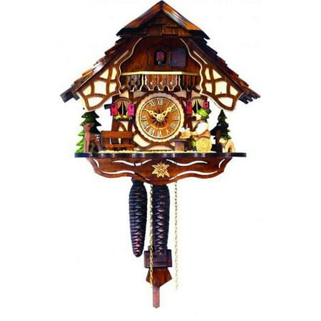 9.5 x 10.5 x 6.5 in. Engstler Weight-Driven Cuckoo Clock