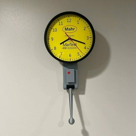 alarm clock for heavy sleepers vintage wall decor silent mantel clock 8 Inch Dial Indicator Wall Clock Great Gift For Mechanical Engineers