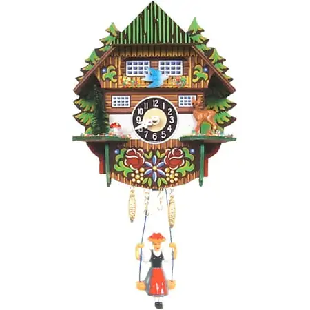 Alexander Taron 6.5 Engstler Battery-Operated Mini Size Cuckoo Wall Clock