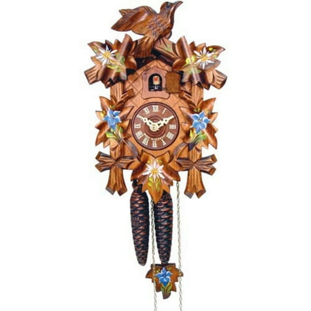 Alexander Taron 6.75 x 9.25 Brown Analog Cuckoo Clock, 522-9