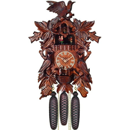 Alexander Taron Engstler Cuckoo Clock - Carved with 8-Day Weight Driven Movement with Music