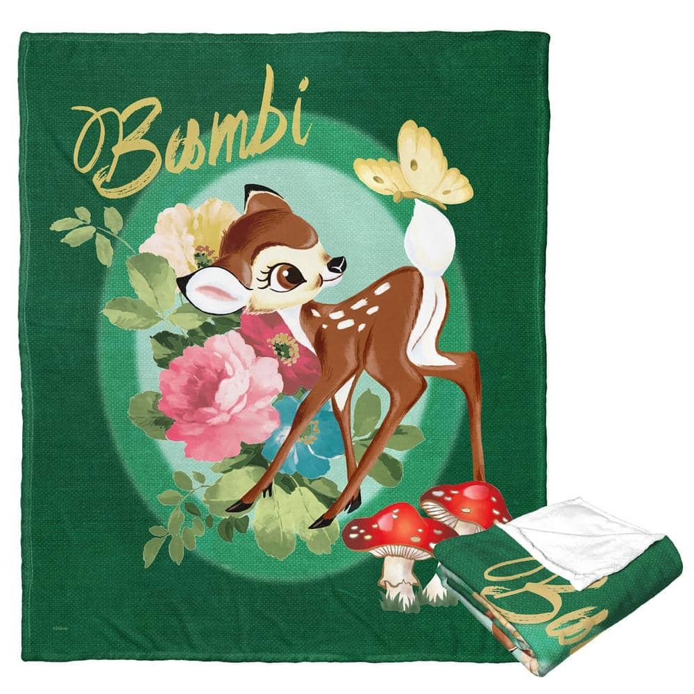 Bambi 80th Celebration Bambi Bouquet Silk Touch Multi-Colored Throw Blanket