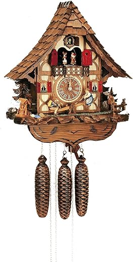 Black Forest 14 Inch Wide Cuckoo Clock by Schneider