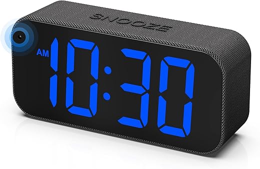 BUFFBEE Dual Alarm Clock for Bedrooms, Smart Auto Dimmer, 2 LED Display, Adjustable Volume, Customized Snooze Time, Loud Digital Alarm for Heavy Sleepers, Kids, Adults, Seniors