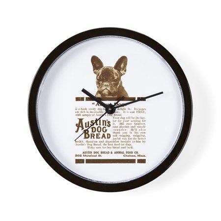 CafePress - Frenchie Bread Ad - Unique Decorative 10 Wall Clock