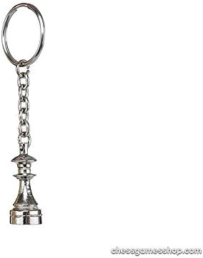 Chess METAL keychain QUEEN - Chess piece key tag …