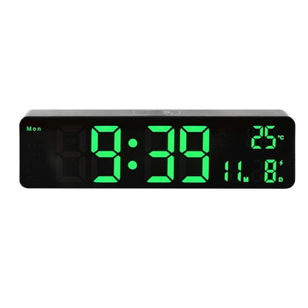 clock radio red kitchen decor retro desk clock Large LED Digital Wall Clock Temperature Date Day Display USB Remote Control