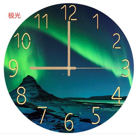 Creative Trending Wall Clock Living Room Home Fashion Pocket Watch Bedroom Noiseless Clock Creative Oil Painting Decoration Quartz Clock