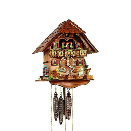 Cuckoo Clock Chalet with moving children on a see-saw