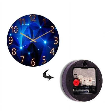 cuckoo clocks for wall large wall decor battery clock movement Glass Living Room Geometric Wall Clock Quartz Watch Silent