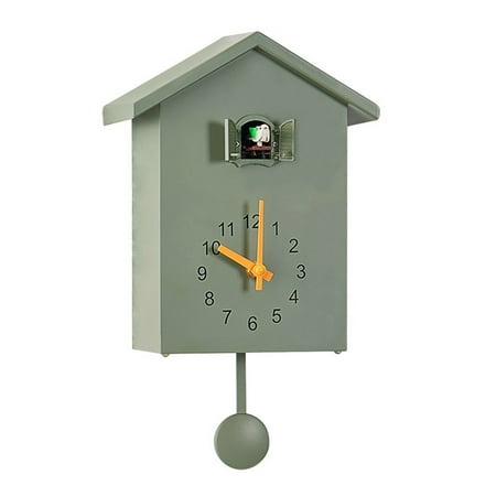 Cuckoo Clock Wall Clock Modern Bird Cuckoo Quartz Clock Gift for Home Durable with Cuckoo Sound Cute Shape Design