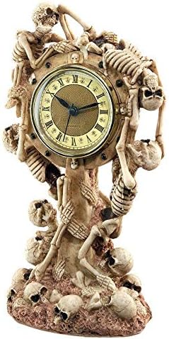 Design Toscano Skeleton Crew Sculptural Mantel Clock