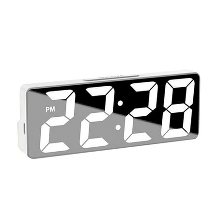 desk clock green wall decor silent mantel clock Simple LED Electronic Alarm Clock USB Battery Dual Use Voice Control small clock kitchen wall decor silent mantel clock