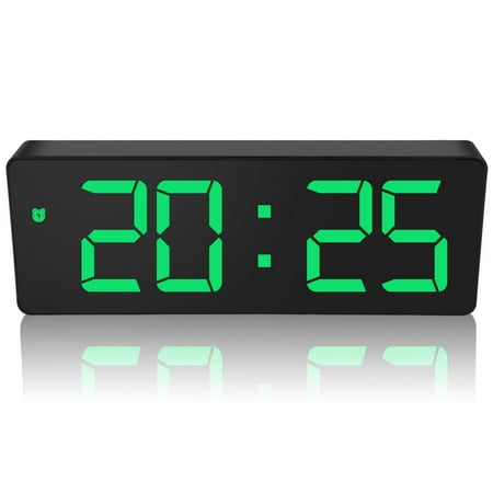 Digital Alarm Clock, EEEkit Large LED Display Big Number Alarm Clock for Bedroom Bedside with USB Charger, Loud Dual Alarms, Battery Backup, Adjustable Brightness Dimmer Snooze 12/24H