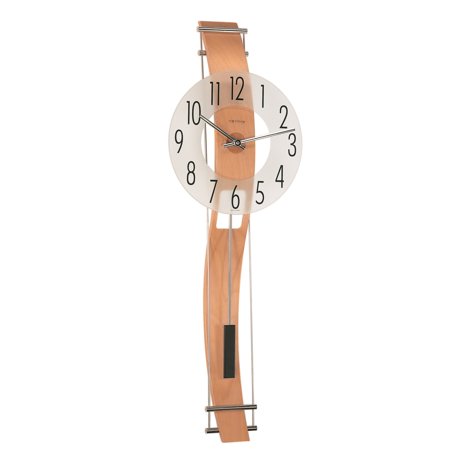 Hermle 32 Brown and Silver Pendulum Wall Clock