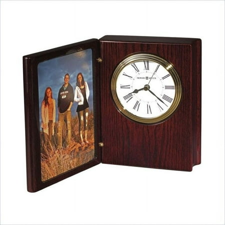 Howard Miller Portrait Book Ii Table Clock In High-Gloss Rosewood Hall Finish