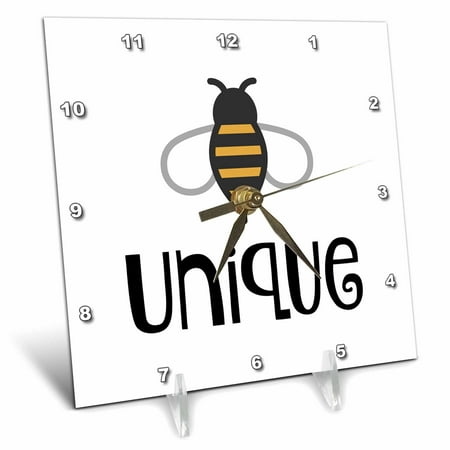 Image of Bee Unique 6x6 Desk Clock dc-307158-1