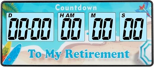 Jayron Reusable and Magnet Countdown Timer 9999 Days Digital Alarm Loud Clock Bedside Reminder, Kitchen Countdown Timer for Event Reminder Baby Retirement Cooking Pregnancy Wedding Christmas (Blue)