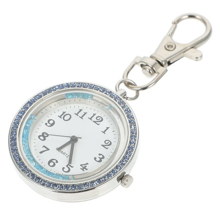 Key Chain Watch Pocket Watches for Men Exam Ring Chains Alarm Clock Mini Keychain Quartz Universal Miss Nurse Man