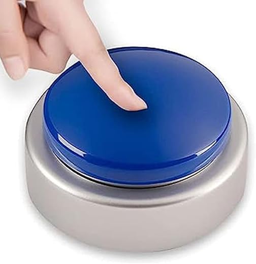 Large Talking Button Clock, Talking Alarm Clock Tells Time, Day and Date, Talking Alarm Clock with Volume Control, Alarm Gift for Clock for Mother,Father,Seniors,Elderly,Blind People