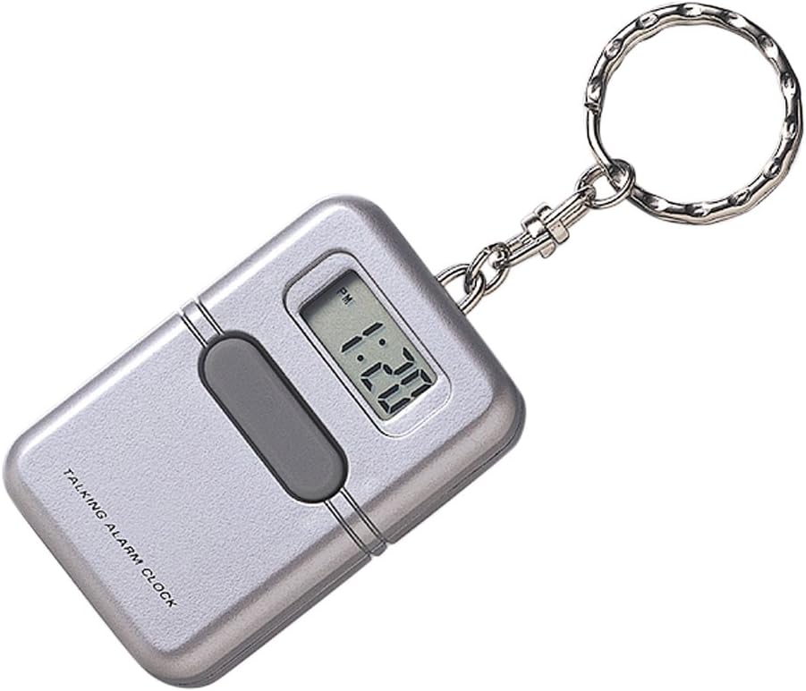 LSS Silver Talking Clock Keychain