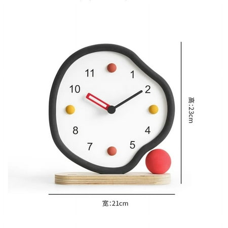 Modern American Minimalist Desk Clock Table Pendulum Clock Student Bedroom Mute Creative Bedside Clock Table Clock Home Decor