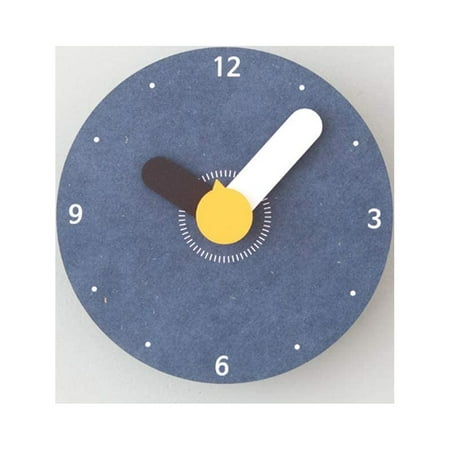 MODIRNATION Retro Modern Wooden 'Mini' Wall Clock, Simplistic, Fashionable and Stylish, Silent Quartz Mechanism, Quality Materials Made from Eco-Friendly MDF and Bamboo, Decor for Home/Office