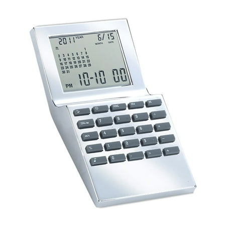 Natico Multi Functional World Time Clock Silver 10-WT1350