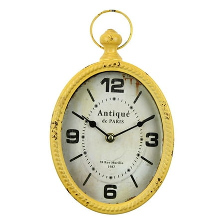 Old-fashioned antique design, rural retro style. Silent decorative wall clock powered by battery