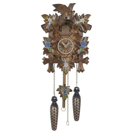 Quartz Cuckoo Clock 5 leaves, bird TU 411 Q