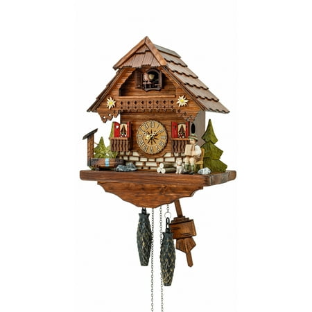 Quartz Cuckoo Clock Black forest house KA 2652 QK