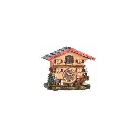 Quartz Cuckoo Clock Swiss house with music TU 487 QM