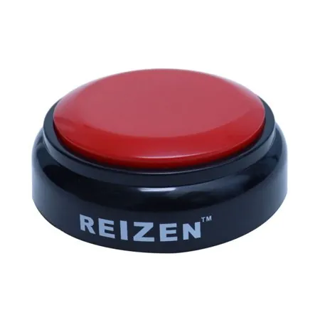 Reizen EL Button Talking Alarm Clock - Spanish Red with Black