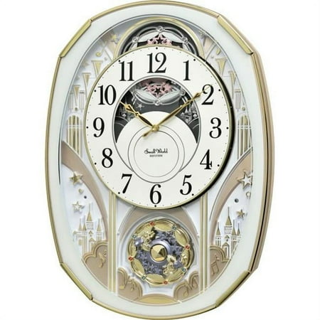 Rhythm Clock 4MH430WR03 17.6 x 12.8 in. Princess Palace Magic Motion Clock