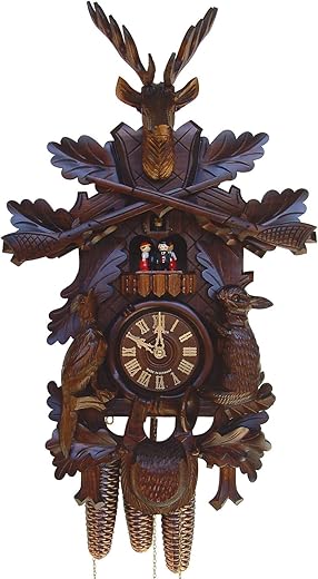 Schneider 8-Day 23 in. Black Forest House Cuckoo Clock